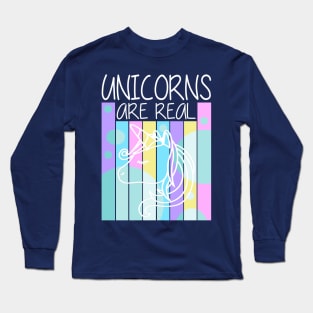 Unicorns are real Long Sleeve T-Shirt